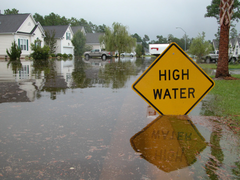 Flooded Residential Street