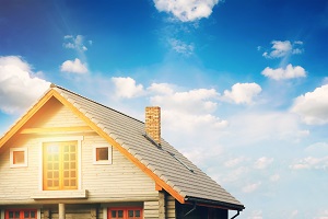 roof top with chimney